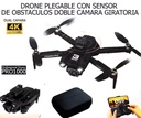 Drone Plegable Con Maleta Dual Cámara Sensor De Obstaculos Estabilizador Efecto espejo.