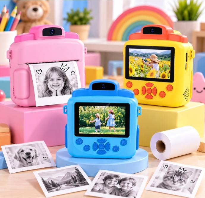 Cámara Digital Infantil con Impresión Instantánea