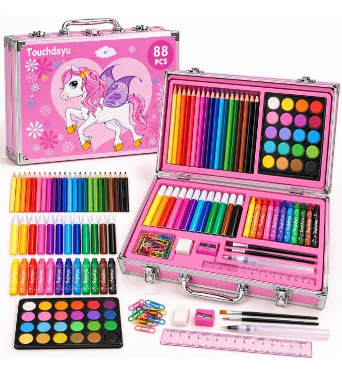 Set de Arte Touchdayu 88 Piezas Unicornio Rosa