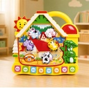 Piano Musical Educativo Paradise Casinha Luz Sonido Animales