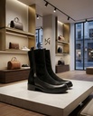 BOTIN EN CUERO  RVG - Negro